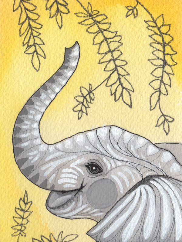 Watercolor Elephant